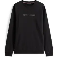 Tommy Hilfiger Tommy Hilfigertil mænd. UM0UM03666 Original sweatshirt med sort logo (M), Afslappet, Bomuld, Polyester, Lange ærmer