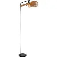 Eglo SIRUELA GULV H1600 E27 SORT/NATUR FSC