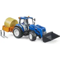BRUDER Traktor - New Holland T5.120 m. Frontlæsser - 02187 - - OneSize - Bil