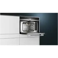 Siemens iQ700 CD634GAS0 - Dampovn - til indbygning - niche - bredde: 56 cm - dybde: 55 cm - højde: 45 cm - rustfrit stål
