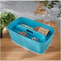 Leitz Organiseringsbakke med håndtag MyBox Cosy small Rolig blå
