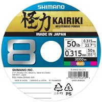 Shimano Fishing Kairiki 8 Flettet Fiskesnøre 3000 M