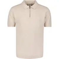 No-excess No Exce Half Zip Polohirt Ecru Off-white Beige måle