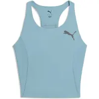Puma Lightspeed Crop Top Running Tank Women, Clothing, Baltic Sea Blue, XS