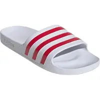 Adidas Pantoletter 'ADILETTE AQUA' mørkerød / hvid