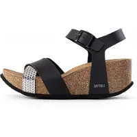 Bayton Pantoletter 'MILDURA' sort / sølv