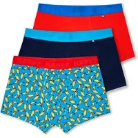 Happy socks Boksershorts 'Egg Banana' navy / royalblå / gul / rød