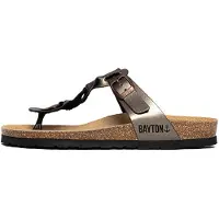 Bayton Pantoletter 'Huelva' bronze / guld / sort