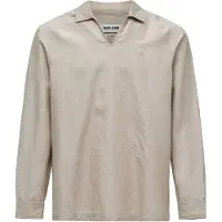 Salsa Jeans 21011387 Linen Skjorte Med Lange ærmer