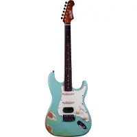 JET Guitars JS-400 HSS Roasted Maple Sea Foam Green Relic