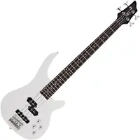 Gear4Music 3/4 Chicago Bass Guitar by White