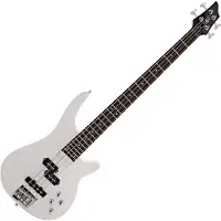 Gear4Music Chicago Bass Guitar by White