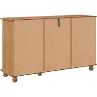 vidaXL Nesting Bord 3 pcs Brun og sort Massiv mango træ og metal