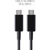 Samsung kabel USB-C - USB-C 5A 480Mbps 1,8m sort (EP-DX510JBEGEU)