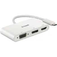 D-Link Dub-v310 Displayport Hdmi/vga-usb-c M To Hd-15 Hub
