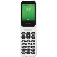 Doro Leva E30, klaptelefon med store taster, 4G, rød-hvid