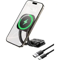 Baseus PrimeTrip C03sPro bilholder til dashboard med klæbende induktiv oplader - sort