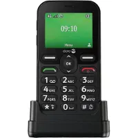 Doro Leva E10, mobiltelefon med store taster, 4G, sort