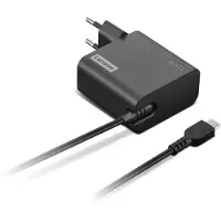 Lenovo - USB-C strømadapter - AC 100-240 V - 65 Watt - Europa - sort