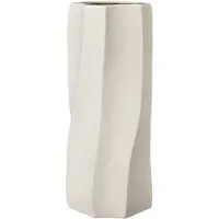 ERNST vase stentøj Ø13x31 cm Naturhvid
