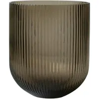 DBKD Simple Stripe glasvase brown Large