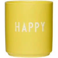 Design Letters Kop - Favourite - Happy - Yellow - - OneSize - Kop