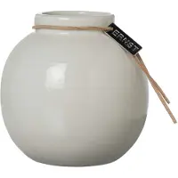 ERNST glaseret vase hvid Ø22 cm