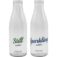 Nicolas Vahé Flaske med låg 1 L, 2 dele Still-Sparkling
