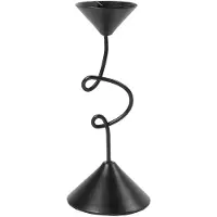 Broste Copenhagen Selma lysestage 19,5 cm Black