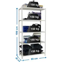 Simonclick Maderclick Mini 5/400 Metalhylde 1800x800x400 Mm