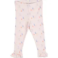 Müsli Leggings - Rib - Picnic Frill - Primrose/Shell Blue/Tofu - - 2 år (92) - Leggings