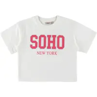 ONLY T-shirt - KogDitta - Cloud Dancer/SOHO New York/Tiger - - 9-10 år (134-140) - T-Shirt