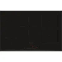 Siemens iQ500 ED851HWB1E - Induktions kogeplade - 5 plader - Niche - bredde: 75 cm - dybde: 49 cm - facet - sort
