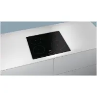 Siemens iQ100 EH631BEB1E - Induktions kogeplade - 4 plader - Niche - bredde: 56 cm - dybde: 49 cm - sort