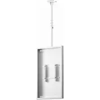 Hi Nd - Monteringssæt (etui) - portræt - for digital skiltning LCD-panel - sort - skærmstørrelse: 65 - loftsmonterbar