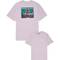 Quiksilver - T-shirts - Upside Down SS Tee Orchid Petal til UnisexBomuld - Størrelse S - Lilla