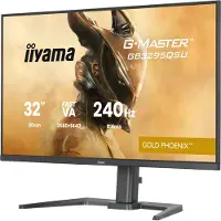 Iiyama G-MASTER Gold Phoenix GB3295QSU-B1 - LED-skærm - gaming - 31.5 - 2560 x 1440 QHD @ 240 Hz - Fast VA - 400 cd/m² - 4000:1 - 0.4 ms - HDMI, DisplayPort - højtalere - mat sort