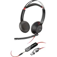 HP Poly Blackwire C5220 USB-C/A og 3,5 mm jack-forbindelse