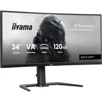 Iiyama Skærm G-Master Black Hawk GCB3482WQSU-B1 34 UWQHD VA 0,6 ms 120 Hz Sort
