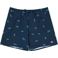 Quiksilver - Stretch Printed Volley 16 Dark Navy Spaced Out til UnisexUld - Størrelse M - Flåde