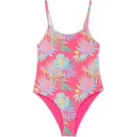 Roxy - Mærker - Aquarella One Piece Sangria Sunset Aquarella Rg til UnisexUld - Børnetoj Størrelse 8 År