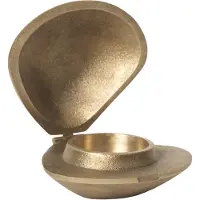 Ferm Living Clam fyrfadsstage Brass