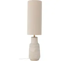 Bloomingville Linetta Gulvlampe, Hvid, Stentøj