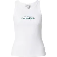 Calvin Klein Jeans Overdel mørkegrøn / hvid
