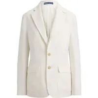 Ralph Lauren Polo Ralph Laurentil kvinder. 211B14270001 Hørblazer med enkeltradet hvid knaplukning (40), Casual, Linned, Klassisk