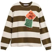 Desigual Shirts grøn / khaki / orange / hvid