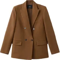 Mango Blazer 'Texas' karamel