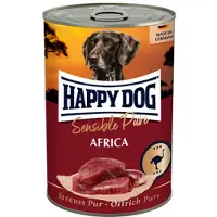 Happy Dog Sensible Pure Africa - Struds - 12 x 400 g