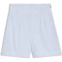 HUGO Shorts i bomuldspoplin med lodrette striber