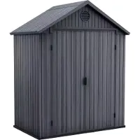 Keter værktøjsskur Darwin 6x4 grå 190 x 121 x 221 cm